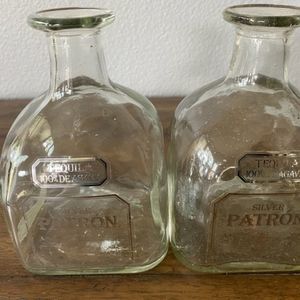 Patron Tequilla bottles (empty)